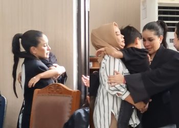 Momen Haru Nikita Mirzani Peluk Anak Bungsu di Ruang Sidang, Tangisnya Pecah