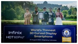 Infinix Hot 60 Pro+ Cetak Sejarah! Diakui Guinness World Records sebagai Ponsel Paling Tipis di Dunia