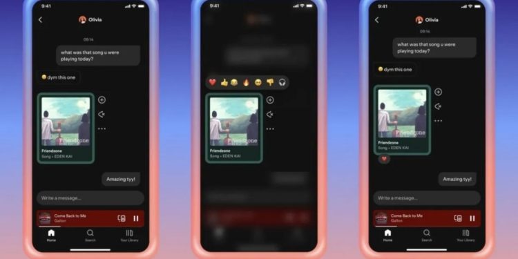 Pengguna Spotify Bisa Kirim Pesan Antar Sesama