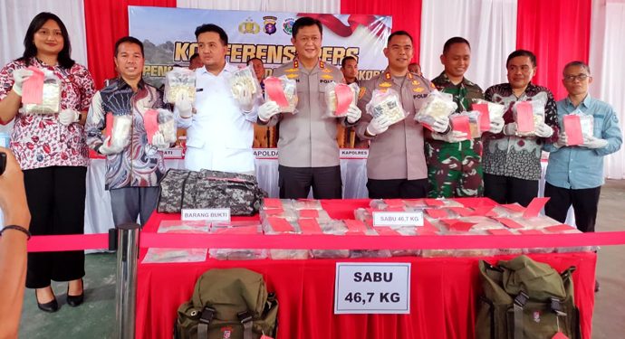 Modus Peredaran 46,7 Kg Sabu Lintas Kalimantan Terbongkar di Lamandau