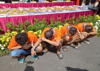 Polrestabes Surabaya Tangkap 4 Kurir Narkoba Jawa-Kalimantan, Hasil Tes Urine Negatif