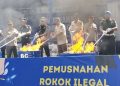 Bea Cukai Jabar Hancurkan 9,2 Juta Batang Rokok Ilegal Senilai Rp 13,7 Miliar, Kerugian Negara Capai Rp 6,8 Miliar